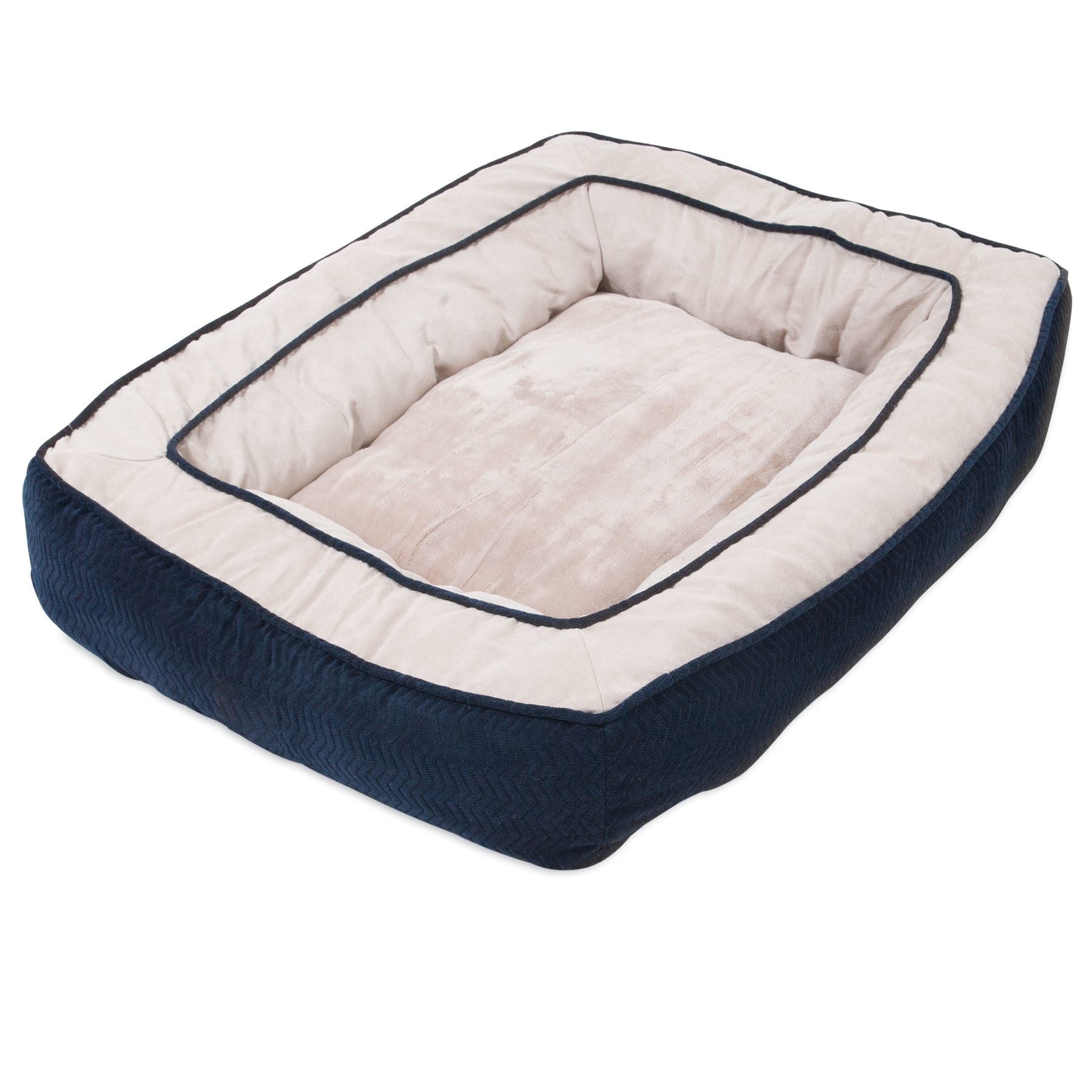 SnooZZy Chevron Chenille Bumper Dog Bed