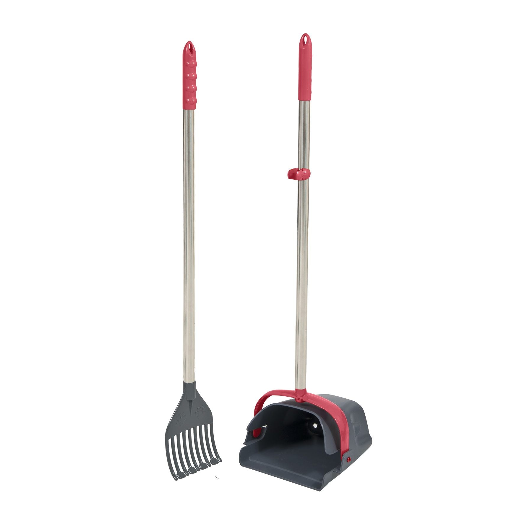 Petmate Clean Response Swivel Bin & Rake Solid Handle