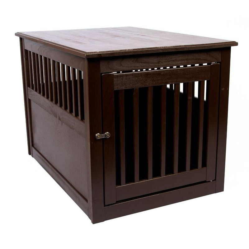 Amish Handcrafted Fortress End Table Pet Crates Pet Crates Direct