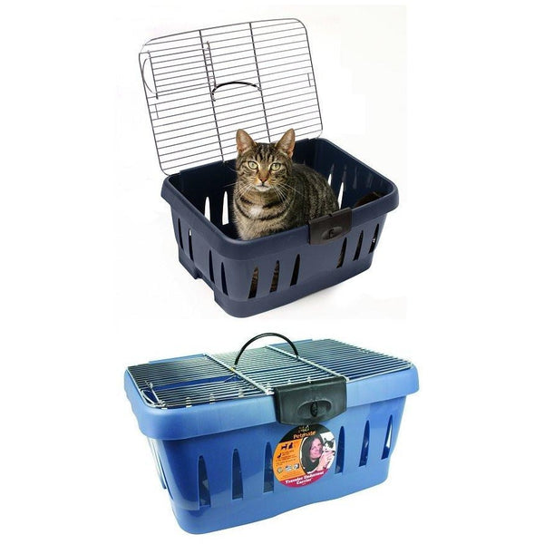 Under seat pet outlet carrier